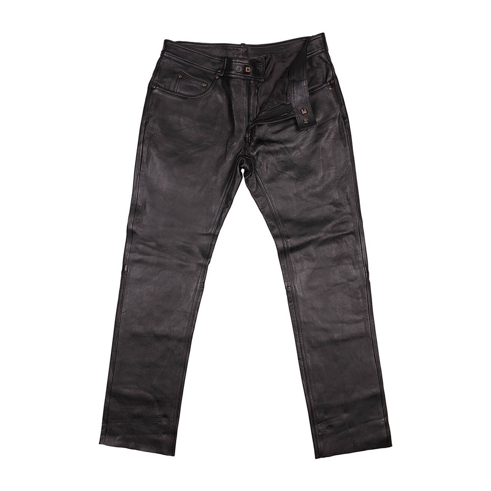 020060-10_0 Kožne pantalone MODEKA RYLEY crne - Image 1