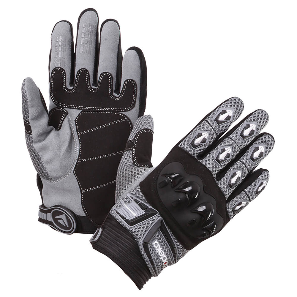 074170-397-11_0 Rukavice MX TOP kratke crno sive 11 2XL MODEKA - Image 1