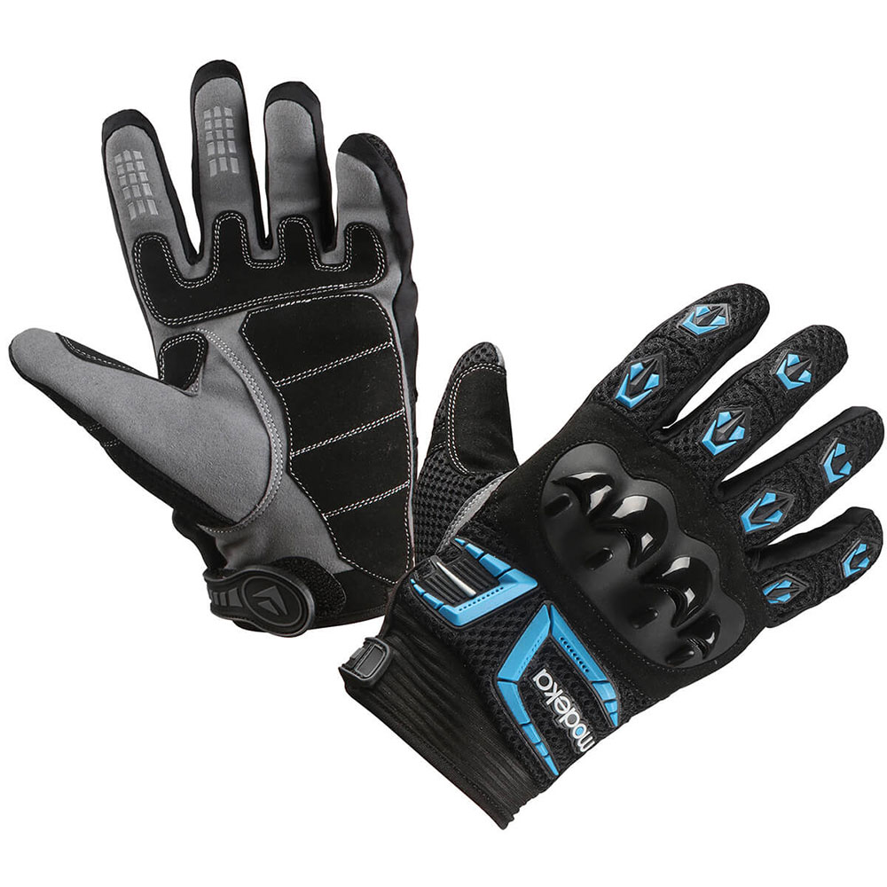074170-400-9_0 Rukavice MX TOP kratke crno plave 9 L MODEKA - Image 1