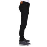 Pantalone BRANDON JEANS CARGO džepare  muške crne MODEKA - Image 3