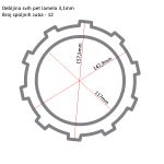 Lamele Yamaha T-MAX 500 (01-11) RMS - Image 2