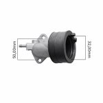 Grlo karburatora Yamaha Majesty 125/150cc (98-00) RMS - Image 3