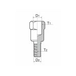 Adapter za retrovizor univerzalni sa M8 x 1,25mm na M10 x 1,25mm desni navoj  RMS