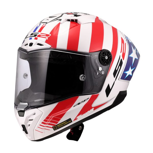 Kaciga LS2 Full Face FF805 THUNDER CARBON  GP AERO REPLICA BAZ crveno belo plava M