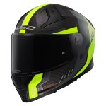 Kaciga LS2 Full Face FF811 VECTOR II CARBON GRID mat crno žuta sa naočarima M