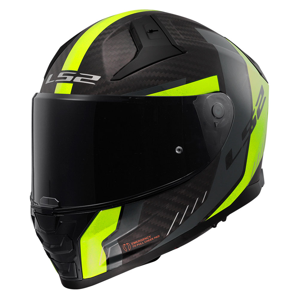 168115354XXL_0 Kaciga LS2 Full Face FF811 VECTOR II CARBON GRID mat crno žuta sa naočarima XXL - Image 1