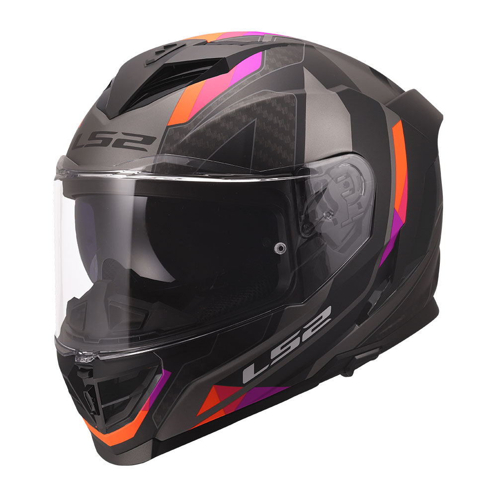 168180407S_0 Kaciga LS2 Full Face FF818 STORM III SPORTY sivo ljubičasta S - Image 1
