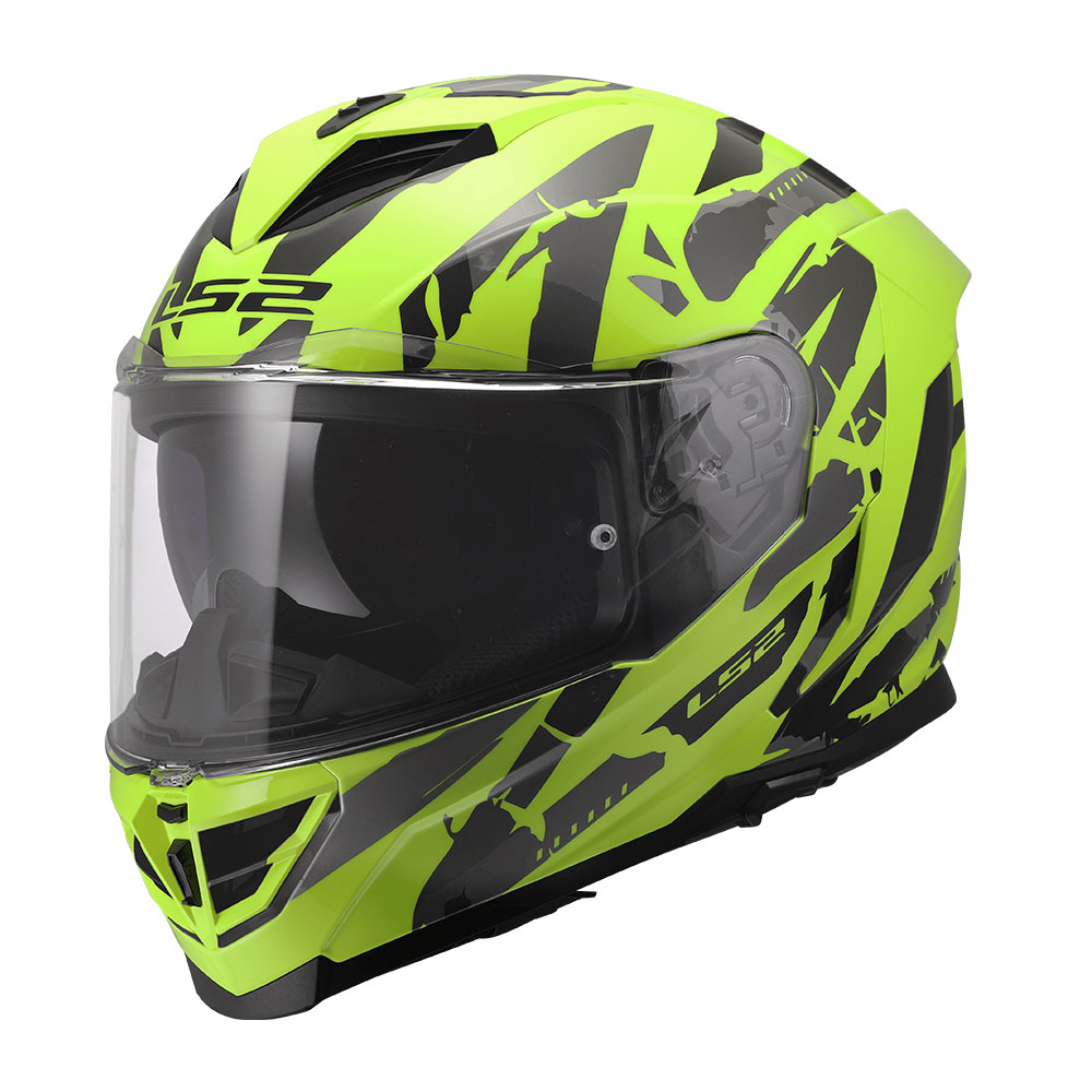 1681807543XL_0 Kaciga LS2 Full Face FF818 STORM III KAOS žuta 3XL - Image 1