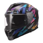 Kaciga LS2 Full Face FF818 STORM III KAOS crno ljubičasto plava M