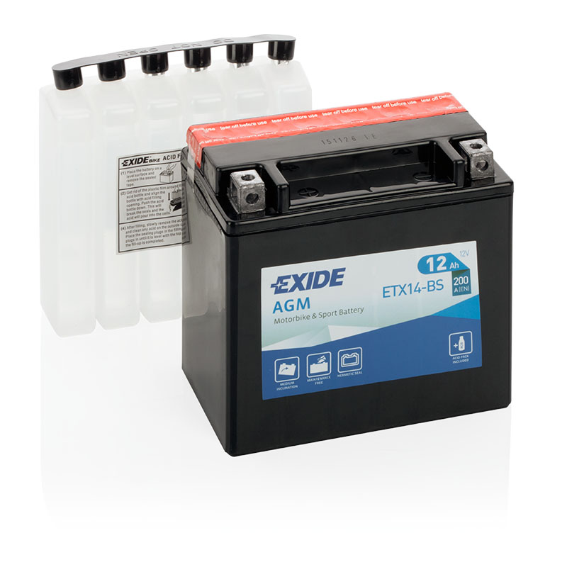1834_0 Akumulator Exide Bike ETX14-BS 12V 12Ah - Image 1