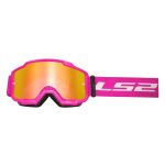 Moto Cross naočare LS2 CHARGER roze sa iridijum vizirom