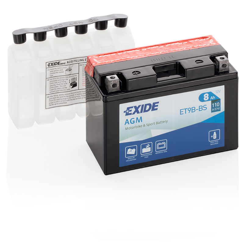 2039_0 Akumulator Exide Bike ET9B-BS 12V 8Ah - Image 1