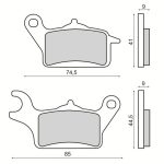 Disk pločice RMS Yamaha Tricity 125cc