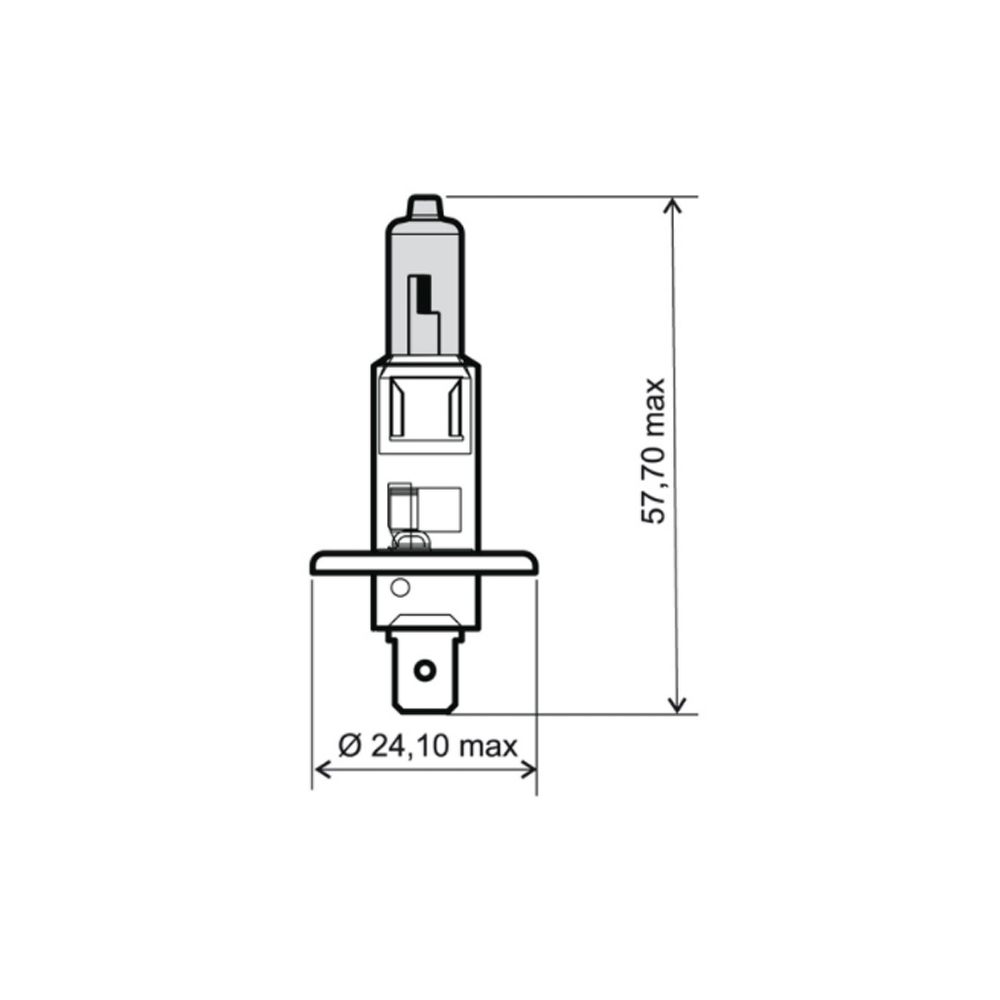 246510030_0 Sijalica 12V 55W H1 Xennon plava RMS - Image 1