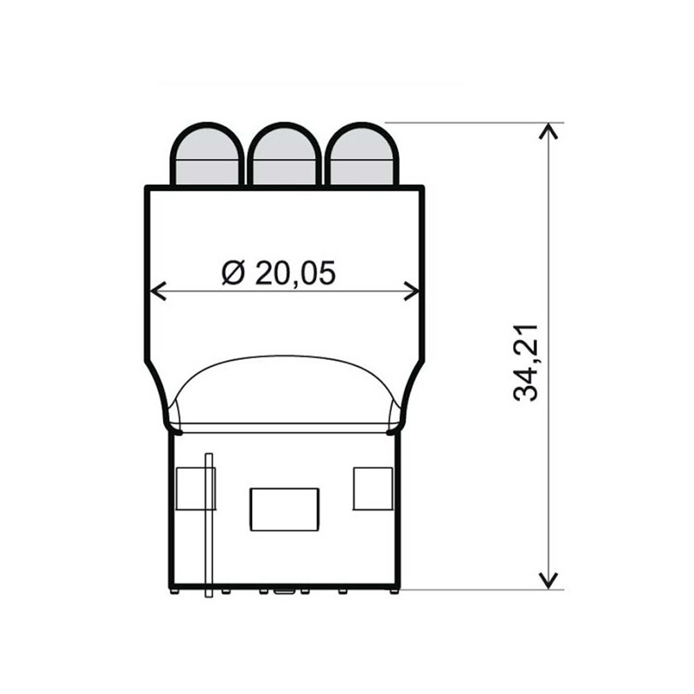 246510535_0 Sijalica 12V T20 6 led dioda RMS - Image 1