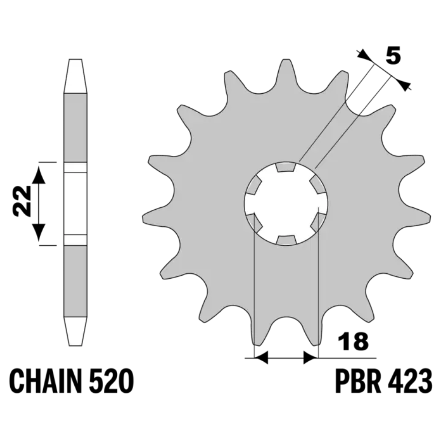 423_12_0 Prednji lančanik - Image 1