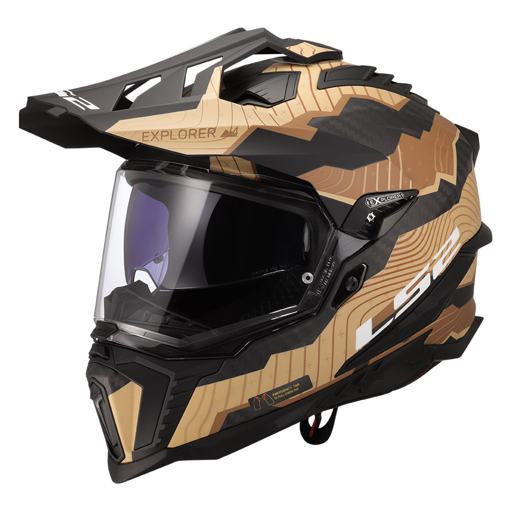 467016517_0 Kaciga LS2 Enduro MX701 EXPLORER CARBON TRICK - Image 1