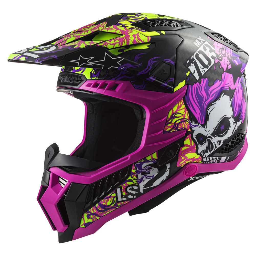 467032374_0 Kaciga LS2 Cross MX703 C X-FORCE CARBON FIRESKULL - Image 1