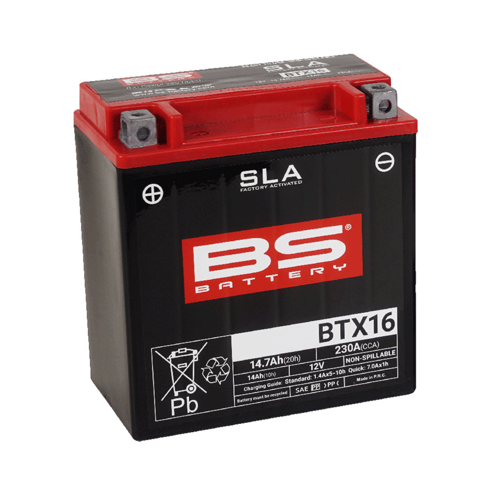 BTX16-FA_0 Akumulator BS 12V 14Ah SLA BTX16-FA levi plus (150x87x161) 230A - Image 1