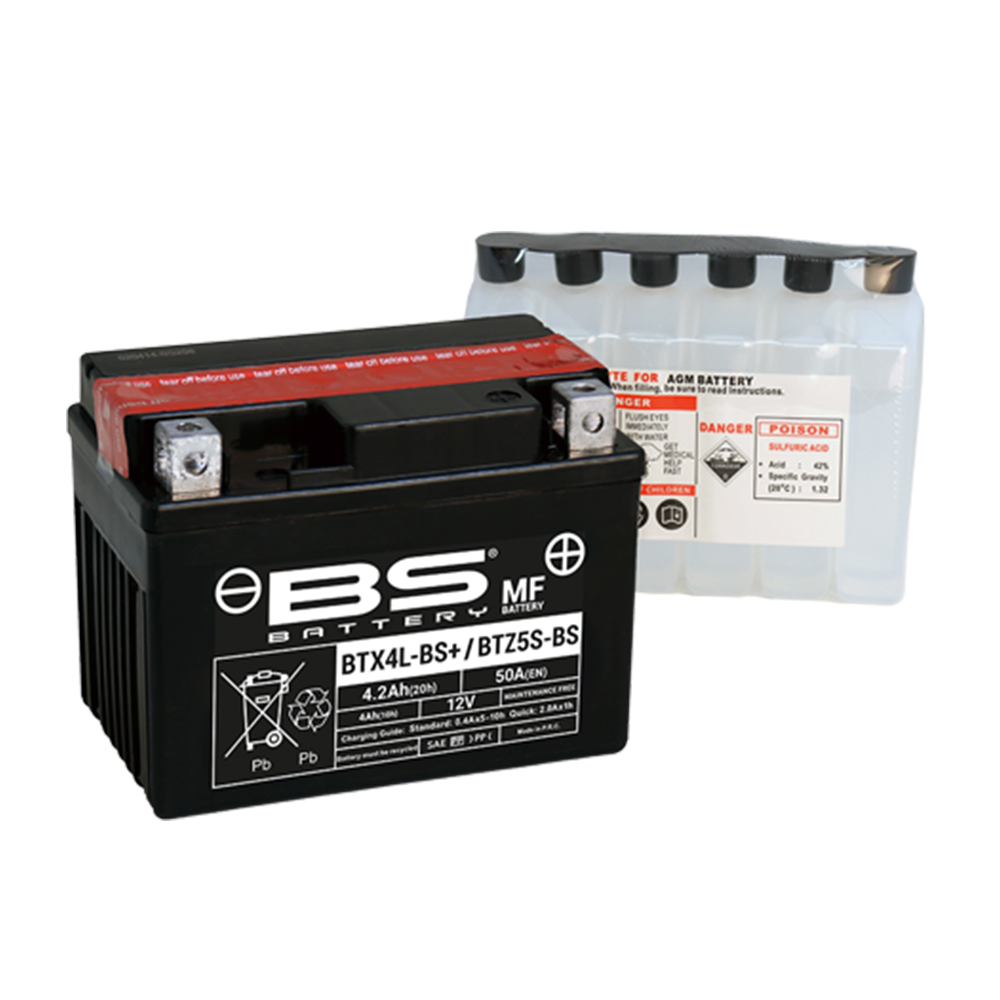 BTX4L-BS_0 Akumulator BS 12V 4Ah gel BTX4L-BS desni plus (113x70x85) 50A - Image 1