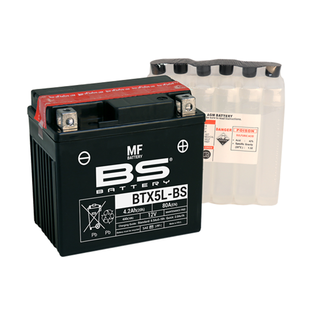 BTX5L-BS_0 Akumulator BS 12V 4Ah gel BTX5L-BS desni plus (113x70x105) 80A - Image 1