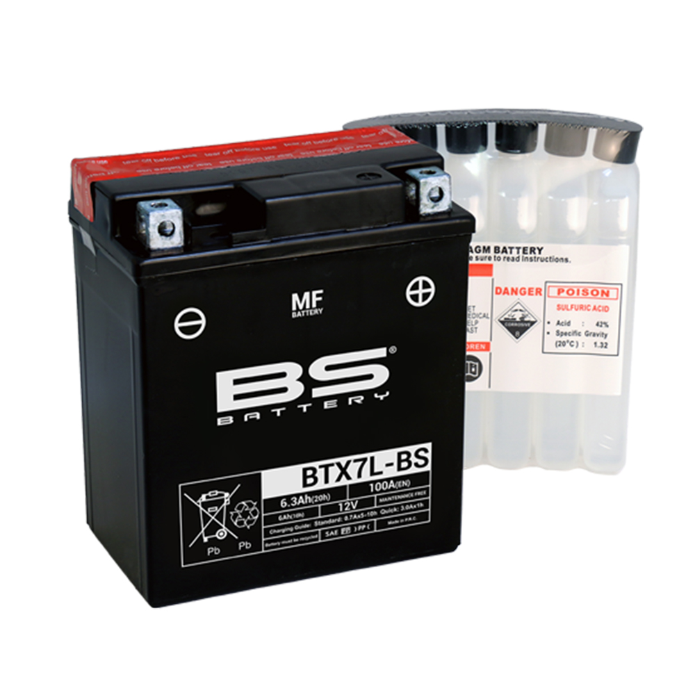 BTX7L-BS_0 Akumulator BS 12V 6Ah gel BTX7L-BS desni plus (113x70x130) 100A - Image 1