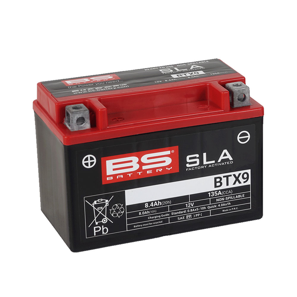 BTX9-FA_0 Akumulator BS 12V 8Ah SLA gel BTX9-FA levi (150x87x105) 135A - Image 1