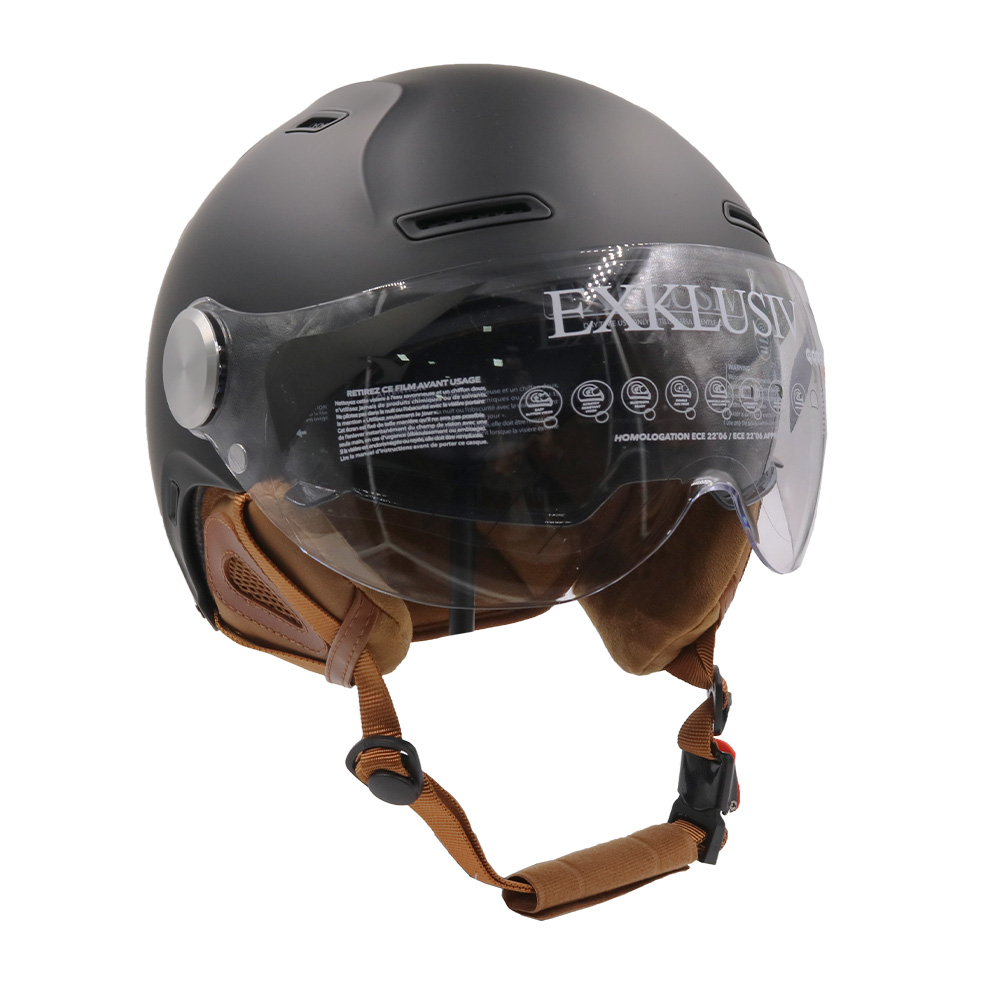 EBIKE2BL_0 Kaciga za trotinet NOX EXKLUSIV Jet E-BIKE 2 - Image 1
