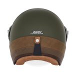 Kaciga NOX HERITAGE PREMIUM kaki sa braon kožom - Image 3
