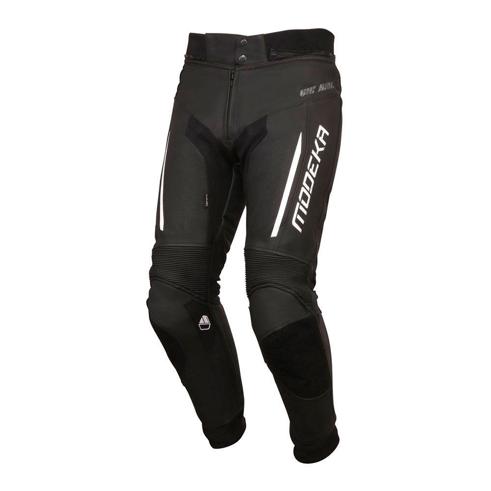 022255-395-54_0 Pantalone kožne MODEKA VALYANT crno bele XXL - Image 1