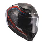 Kaciga LS2 Full Face FF807 DRAGON SUBIC belo plavo crvena L - Image 7