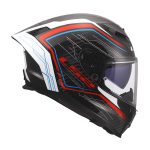 Kaciga LS2 Full Face FF807 DRAGON SUBIC belo plavo crvena M - Image 6