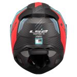 Kaciga LS2 Full Face FF811 VECTOR II CARBON GRID plavo crvena sa naočarima L - Image 4