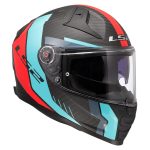 Kaciga LS2 Full Face FF811 VECTOR II CARBON GRID plavo crvena sa naočarima L - Image 7