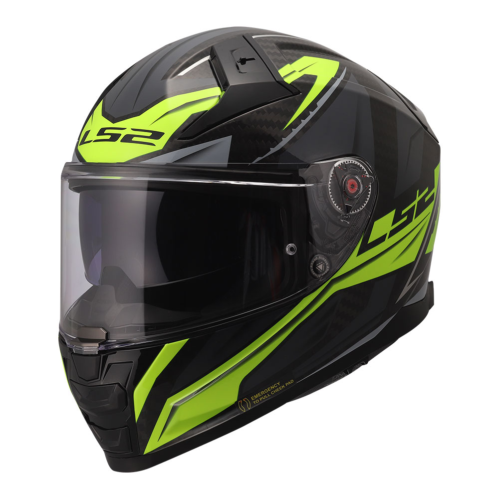 168115454XL_0 Kaciga LS2 Full Face FF811 VECTOR II CARBON SAVAGE H-V žuta XL - Image 1