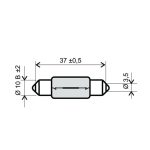 Sijalica 12V 10W T11x39 RMS