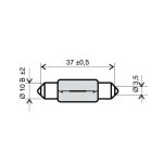 Sijalica 12V 5W T11x39 RMS