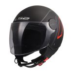 Kaciga LS2 Jet OF558 SPHERE LUX II MINIM crno crvena L