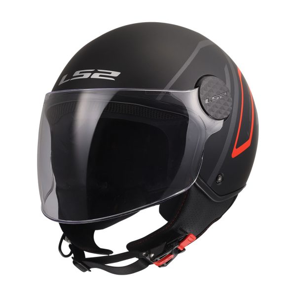 Kaciga LS2 Jet OF558 SPHERE LUX II MINIM crno crvena S