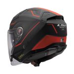 Kaciga LS2 Jet OF603 INFINITY II VEYRON crno sivom crvena sa naočarima XXL - Image 3