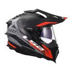 Kaciga LS2 Enduro MX701 EXPLORER HEXA crveno siva 3XL - Image 6
