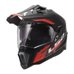 Kaciga LS2 Enduro MX701 EXPLORER HEXA crveno siva XXL