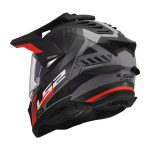 Kaciga LS2 Enduro MX701 EXPLORER HEXA crveno siva XXL - Image 3