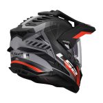 Kaciga LS2 Enduro MX701 EXPLORER HEXA crveno siva XXL - Image 5