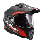 Kaciga LS2 Enduro MX701 EXPLORER HEXA crveno siva XXL - Image 7