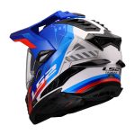 Kaciga LS2 Enduro MX701 EXPLORER HEXA belo plavo crvena XXL - Image 3