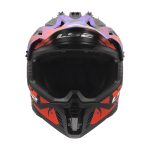 Kaciga LS2 Cross MX708 FAST II GROTESK ljubičasto narandžasta 3XL - Image 8