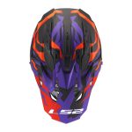Kaciga LS2 Cross MX708 FAST II GROTESK ljubičasto narandžasta XXL - Image 9