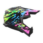 Kaciga LS2 Cross MX708 FAST II GROTESK plavo rozo zelena 3XL - Image 6