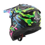 Kaciga LS2 Cross MX708 FAST II GROTESK plavo rozo zelena - Image 3